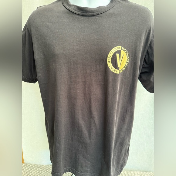 Versace Black and Gold Short Sleeve Tee - Picture 1 of 5